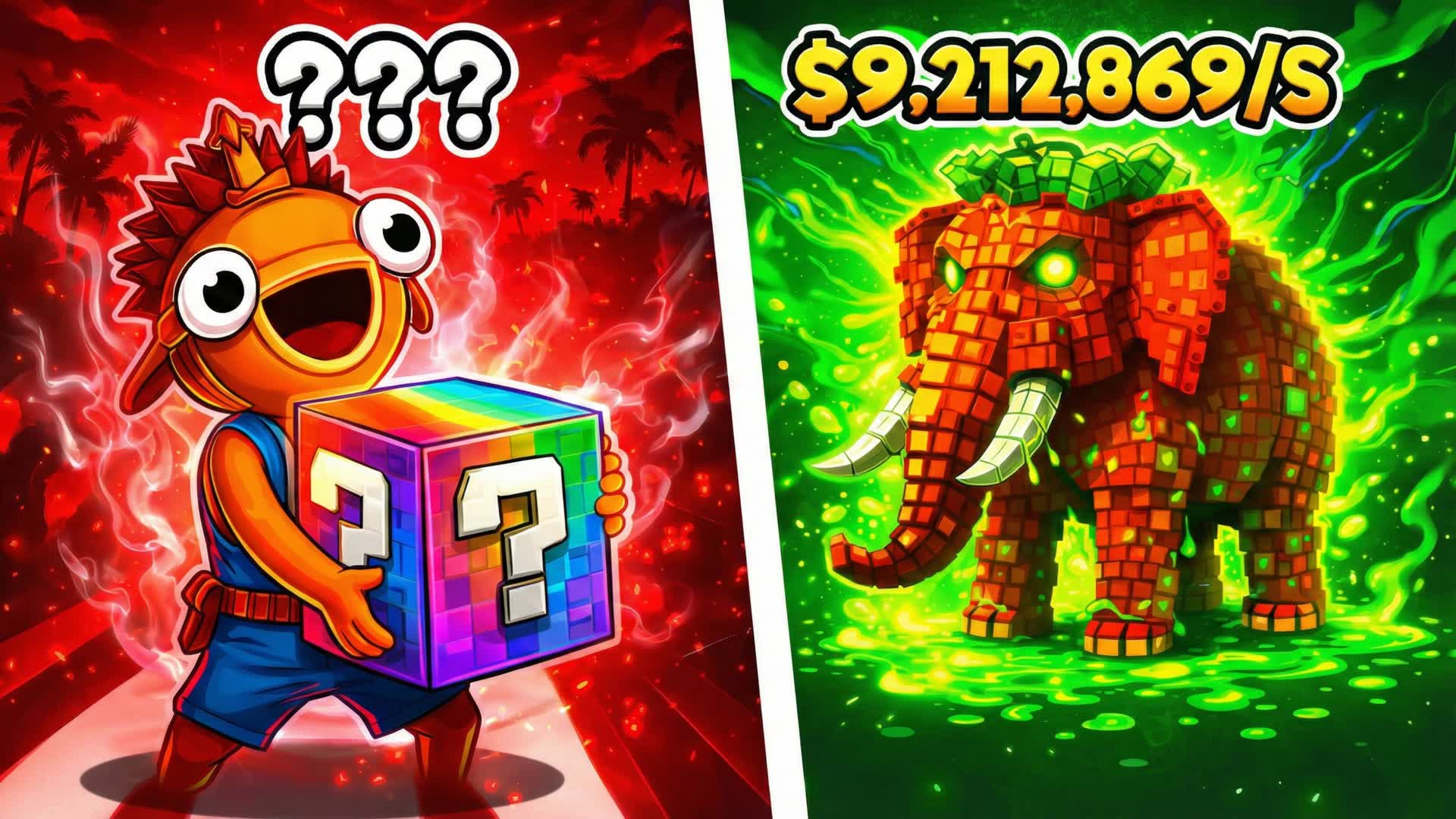 Все брейнроты в Break a Lucky Block в Roblox