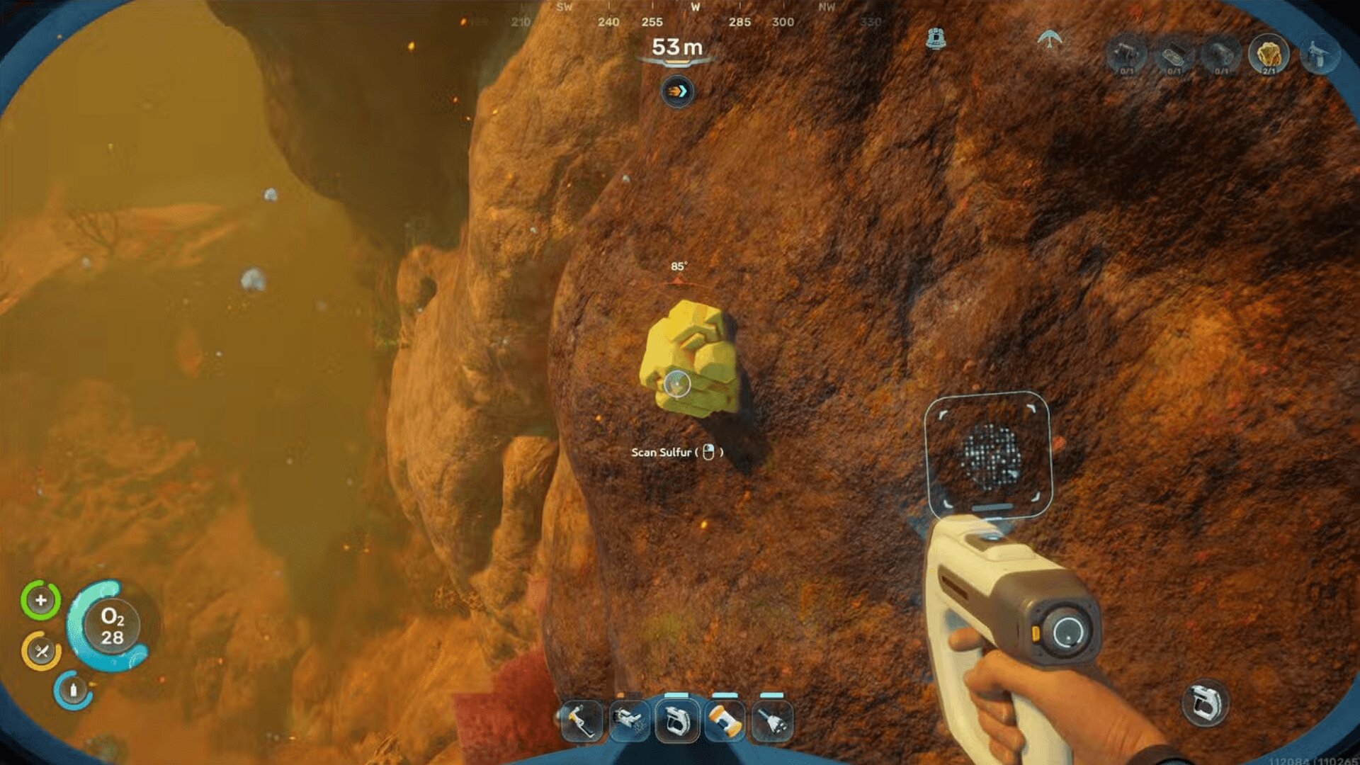 Где найти серу в Subnautica 2
