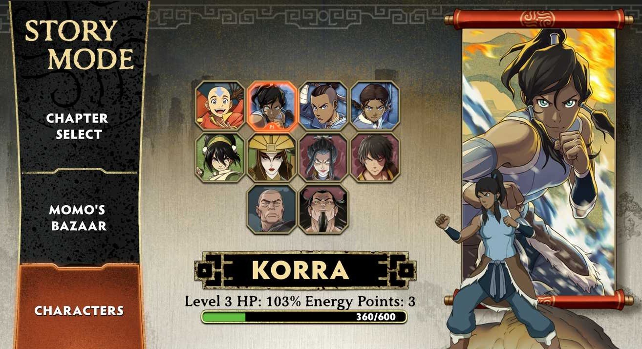 Как прокачивать персонажей в Avatar Legends