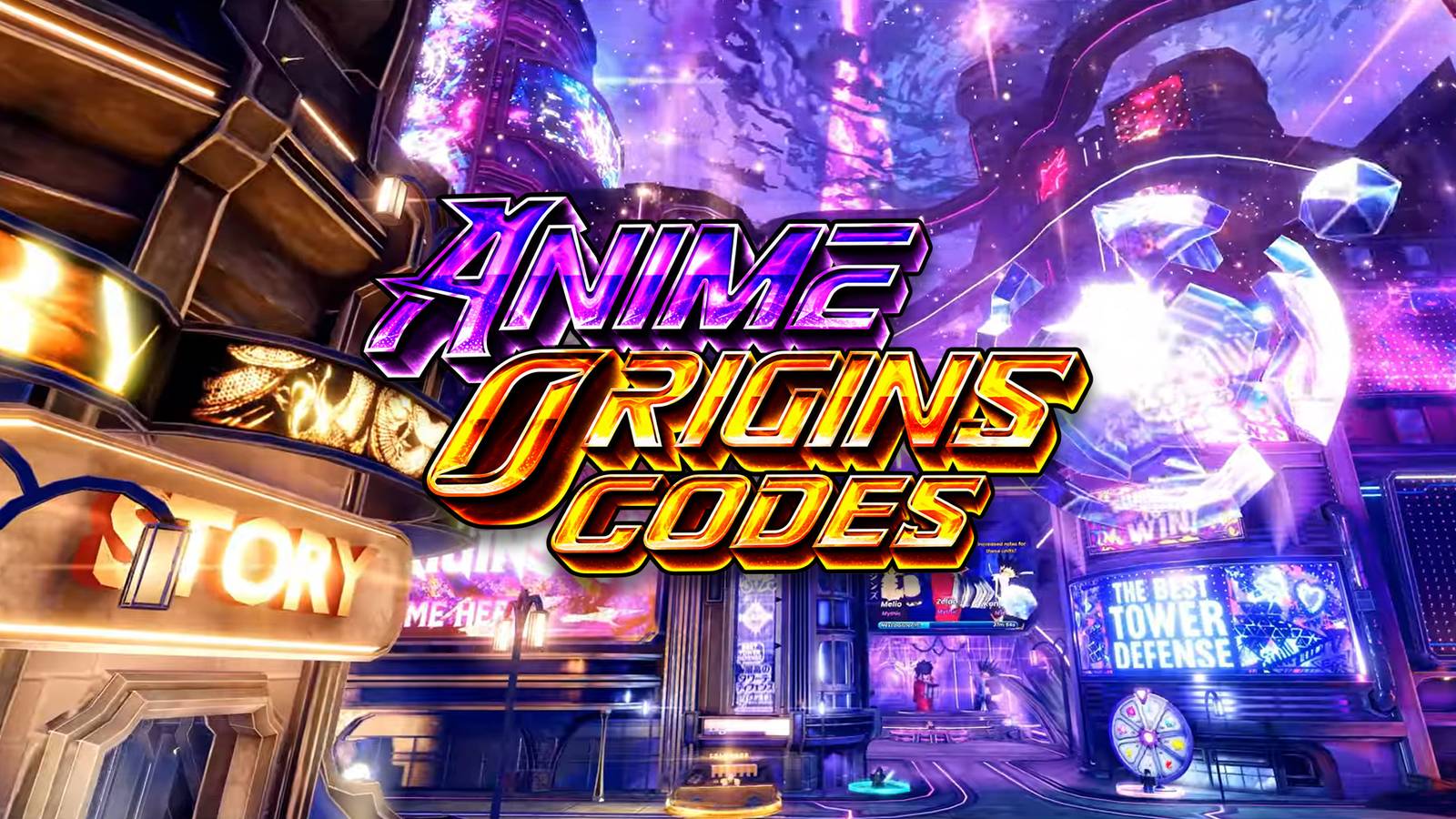 Все коды для Anime Origins в Roblox