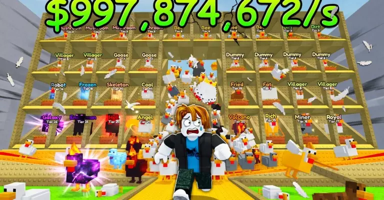 Все коды для Chicken Farm в Roblox