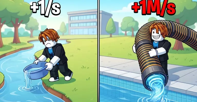 Все коды для +1 Drain Water Per Click в Roblox