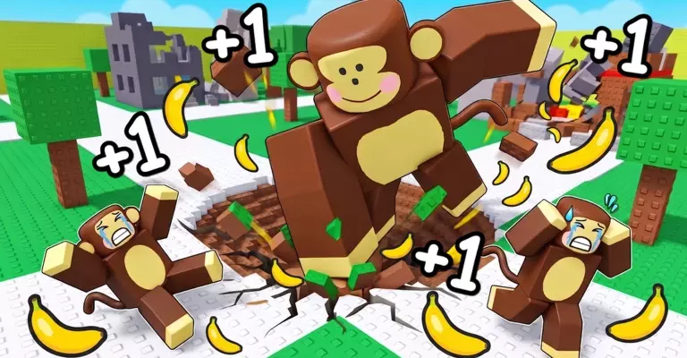Все коды для +1 Banana Monkey Destruction в Roblox