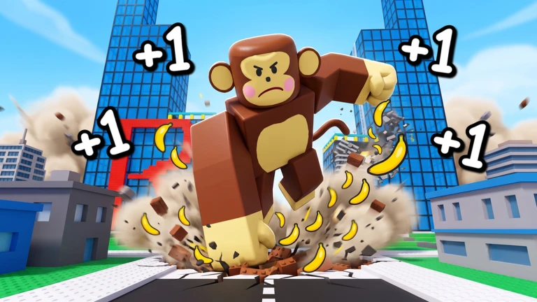 Все коды для +1 Banana Monkey Destruction в Roblox