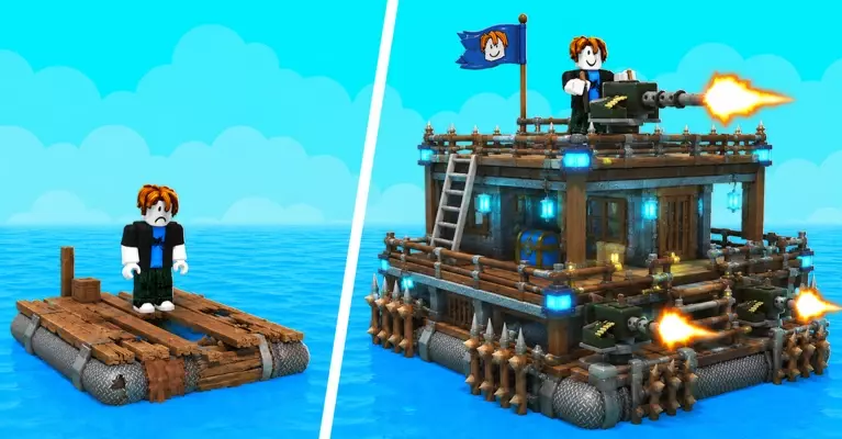 Все коды для Build and Defend Your Raft в Roblox