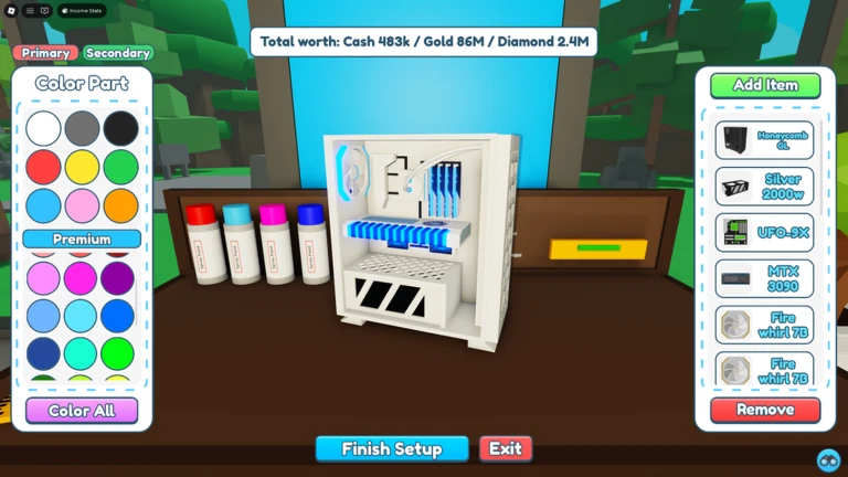 Все коды для Custom PC Tycoon в Roblox Все коды для Custom PC Tycoon в Roblox
