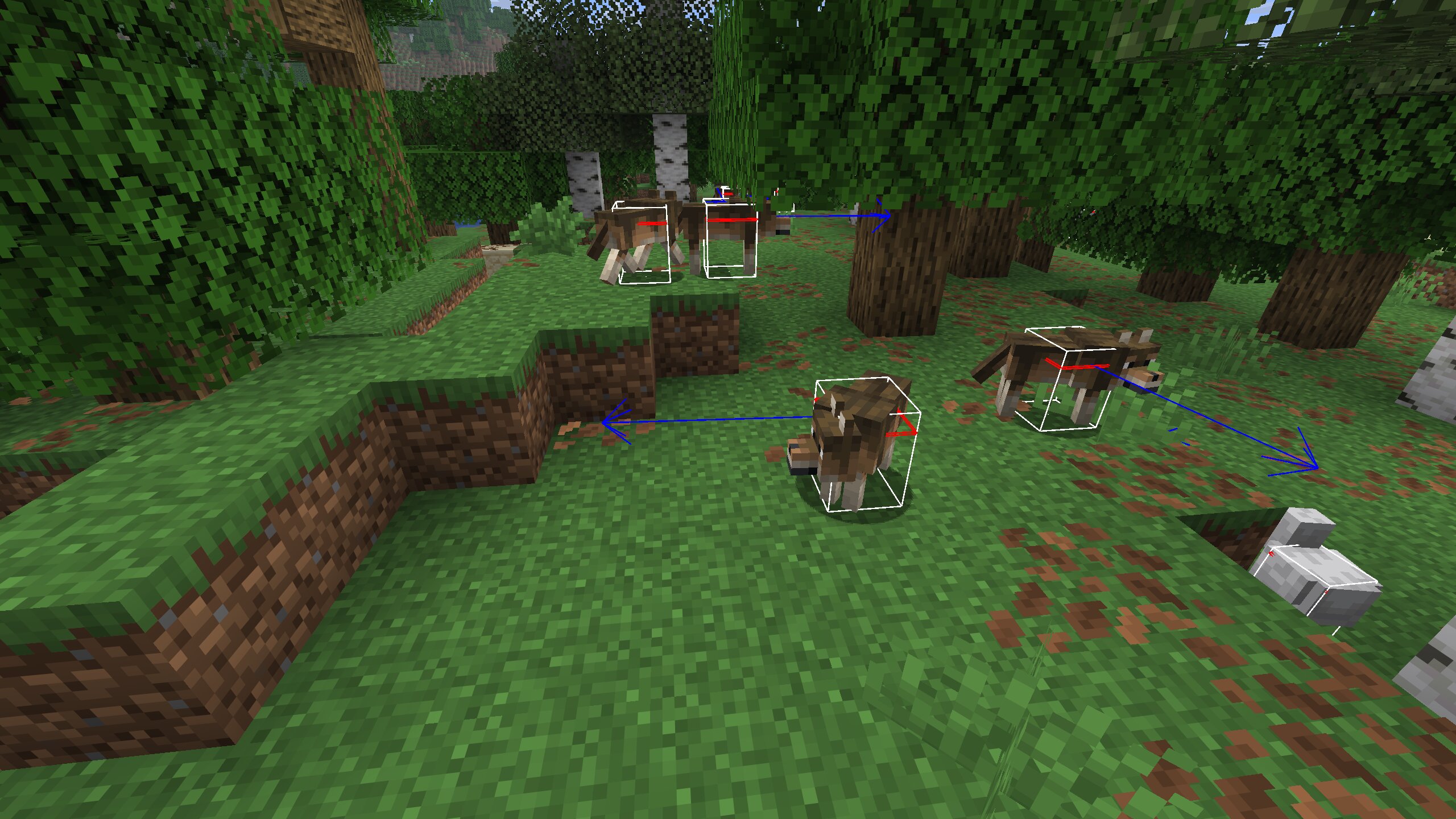 Как включить отображение хитбоксов в Minecraft