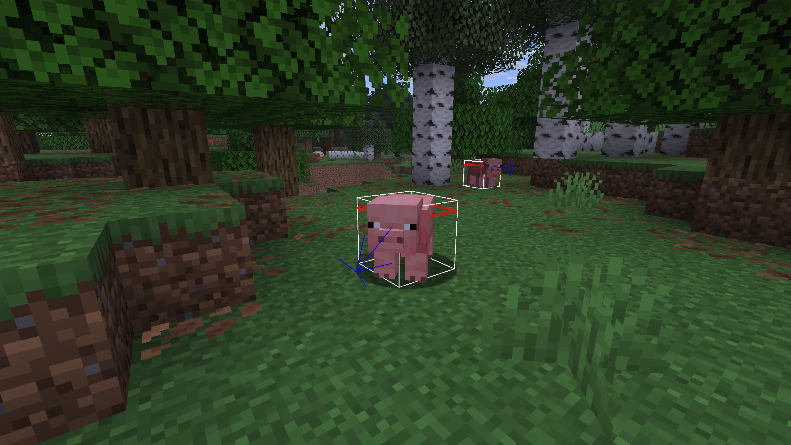 Как включить отображение хитбоксов в Minecraft