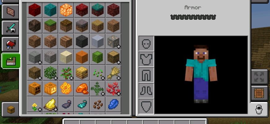 Как включить сохранение инвентаря в Minecraft