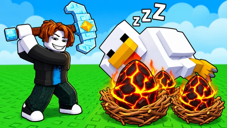 Все коды для Break and Steal an Egg в Roblox