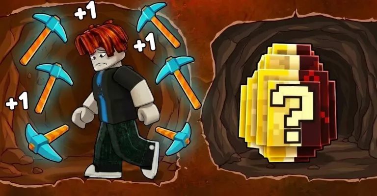 Все коды для +1 Pickaxe Swing for Eggs в Roblox